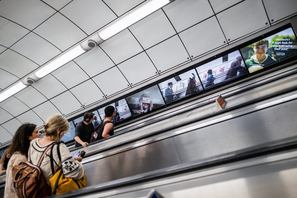 Dan Cole, co-founder and creative director of The Wayback spoke about the initiative, Global's competition and the importance of out-of-the-box creative thinking, here depicting commuters looking at the creatives as they pass on the escalators.