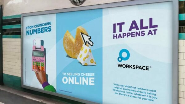 Transport for London (TFL) has banned an ad featuring artisan cheese after it was deemed 'too unhealthy' and in violation of its HFSS rules, here depicting a mock-up of the ad on a Tube wall.