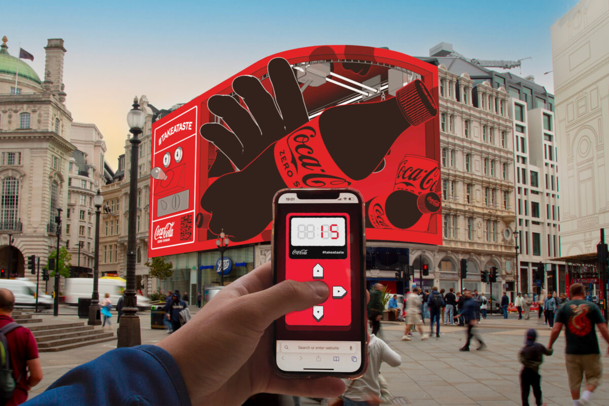 Coca-Cola Zero Sugar has partnered with Tesco to launch a nationwide DOOH campaign and interactive AR-powered giveaway.
