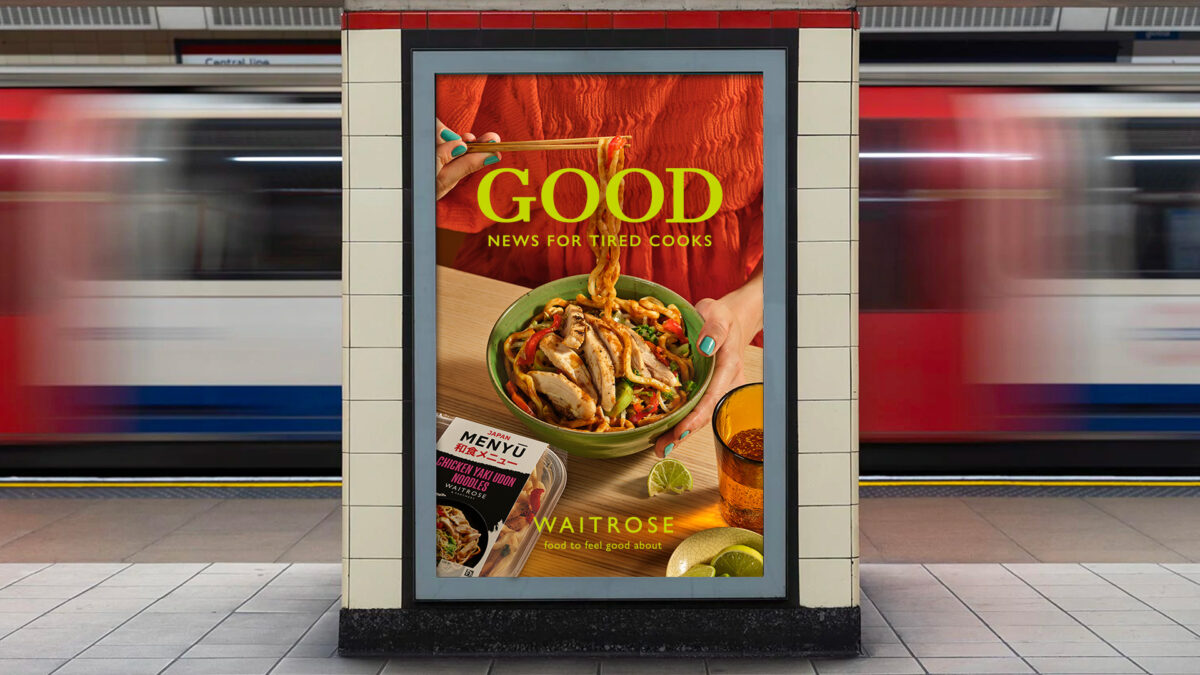Waitrose has leaned into its new brand promise of ‘Food to Feel Good About', putting "great tasting products" at the heart of the creative.