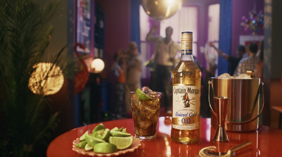 Captain Morgan is enlisting the help of a viral social media star to challenge the common responses when people choose a non-alcoholic beverage, a still depicted here.
