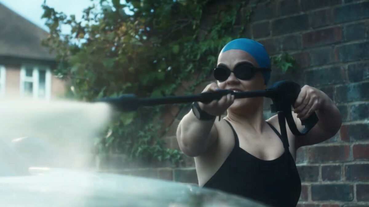 British Gas is flipping sporting stereotypes on their head in a new campaign showing prominent Team GB athletes performing in an attempt to save energy, depicted here