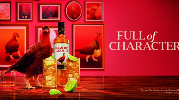 Alcohol brand The Famous Grouse has unveiled a new global campaign designed to introduce the drink to the next generation of whiskey drinkers, depicted here