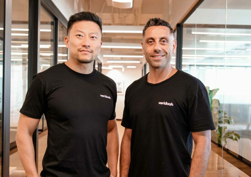 Veridooh has partnered with Smart Outdoor, to expand the presence of its world-first independent verification solution for OOH campaigns, the founders of Veridooh depicted here