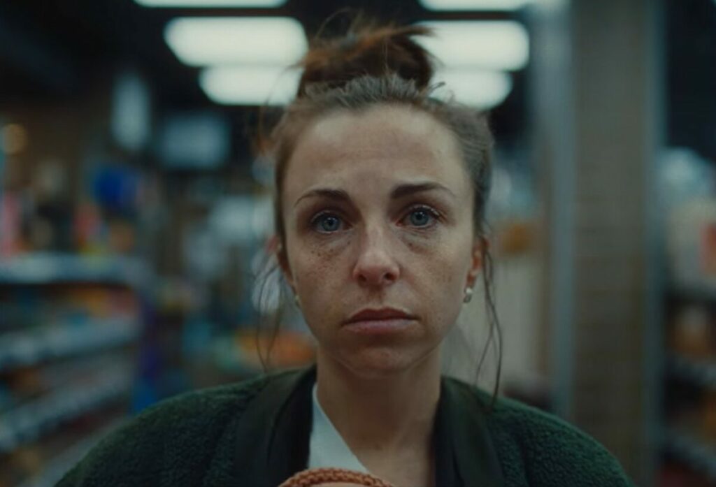 NSPCC has unveiled a new campaign to raise awareness of the postnatal mental issues that can arise after the life-changing event of giving birth - the image depicting a close up to a mother's face as she stares into the camera, with bags under her eyes and looking visually tired and sad