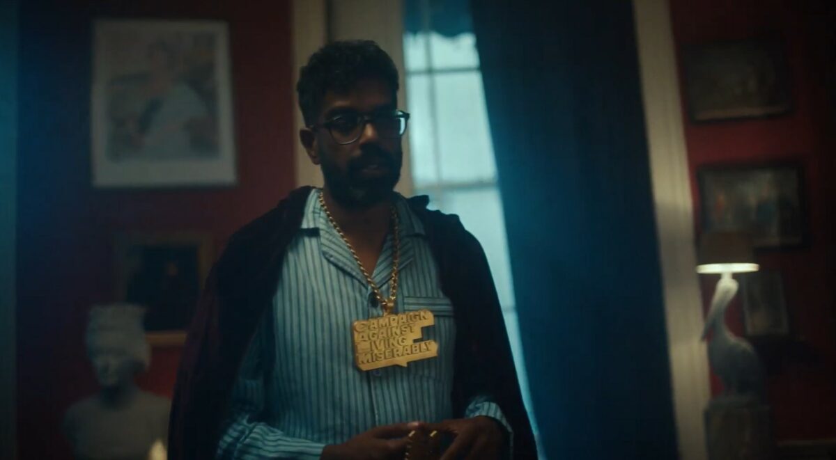 Campaign Against Living Miserably (CALM) has named comedian Romesh Ranganathan as its new Patron, alongside a pledge to raise £1 million worth of funds for its support services, depicted here