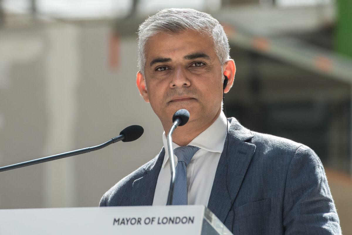 London mayor Sadiq Khan's swipes at Conservative party mayoral candidate rival, Susan Hall on a campaign advert have been labelled as 'gutter politics', depicted here The Mayor of London Sadiq Khan in press conference after visiting the building of Station F the biggest startup space and incubator worldwide.