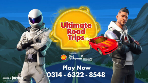 Shell is under fire from climate activists for promoting fossil fuels to children through partnering with popular gamers and online youth influencers, here depicting characters from the game posing with the Shell adapted logo and a red car