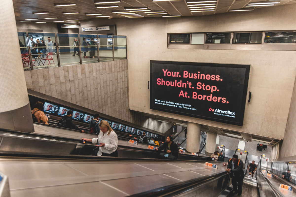 Transport for London (TfL) has announced it is to begin its search for media partners to manage its advertising space, here showing escalators with adverts on the London underground 