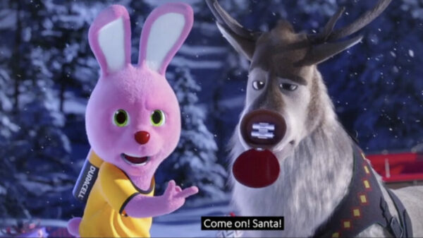 The Duracell Bunny is a Christmas hero as it saves Santa from a blackout in the battery brand's first festive campaign in five years.