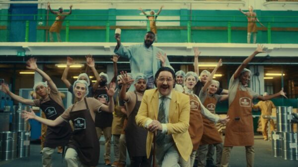 Taylors of Harrogate is taking centre stage in a musical celebrating family values for better coffee in a master brand launch with Lucky Generals, a still from the film depicted here