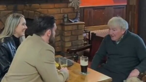 Shot from advert for in Charlie's Bar, Enniskillen, Northern Ireland, that cost just £700 and was made on an iPhone. It has captured the hearts of social media users and even been described as ‘better’ than John Lewis’ effort.