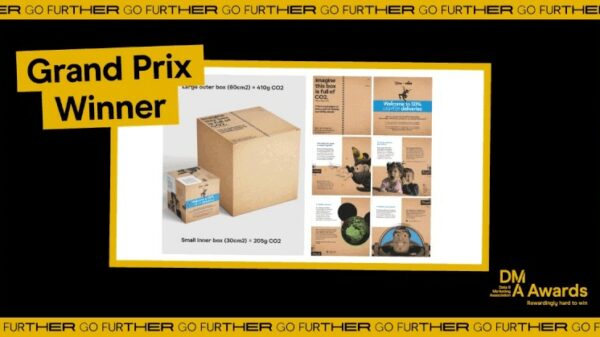 Royal Mail and The Creative Consultancy have taken home the Grand Prix at the DMA Awards 2023, for their ‘Lighter Delivery’ campaign.