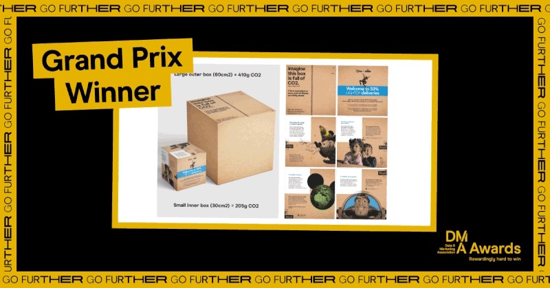 Royal Mail and The Creative Consultancy have taken home the Grand Prix at the DMA Awards 2023, for their ‘Lighter Delivery’ campaign.