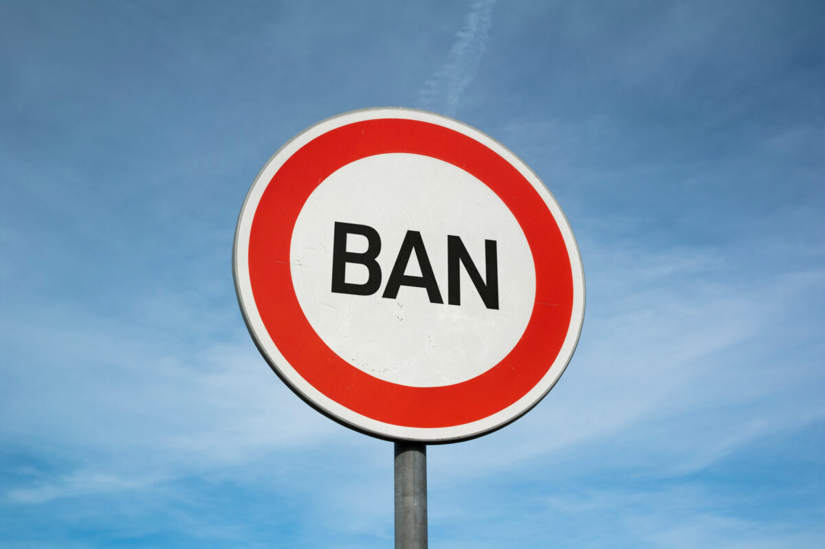 Ban sign ASA. From provocative Muller yoghurts to deceptive cosmetic surgery claims, we round up some of the more memorable ads banned by the ASA in 2023.