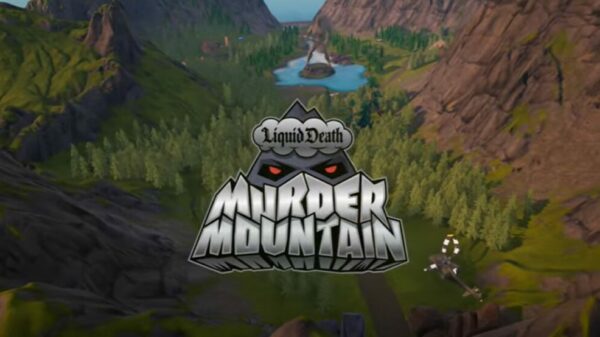 Image from Liquid Death Fortnite collaboration trailer. Canned sparkling water brand Liquid Death is teaming up with popular online game platform Fortnite, in its latest collaboration.