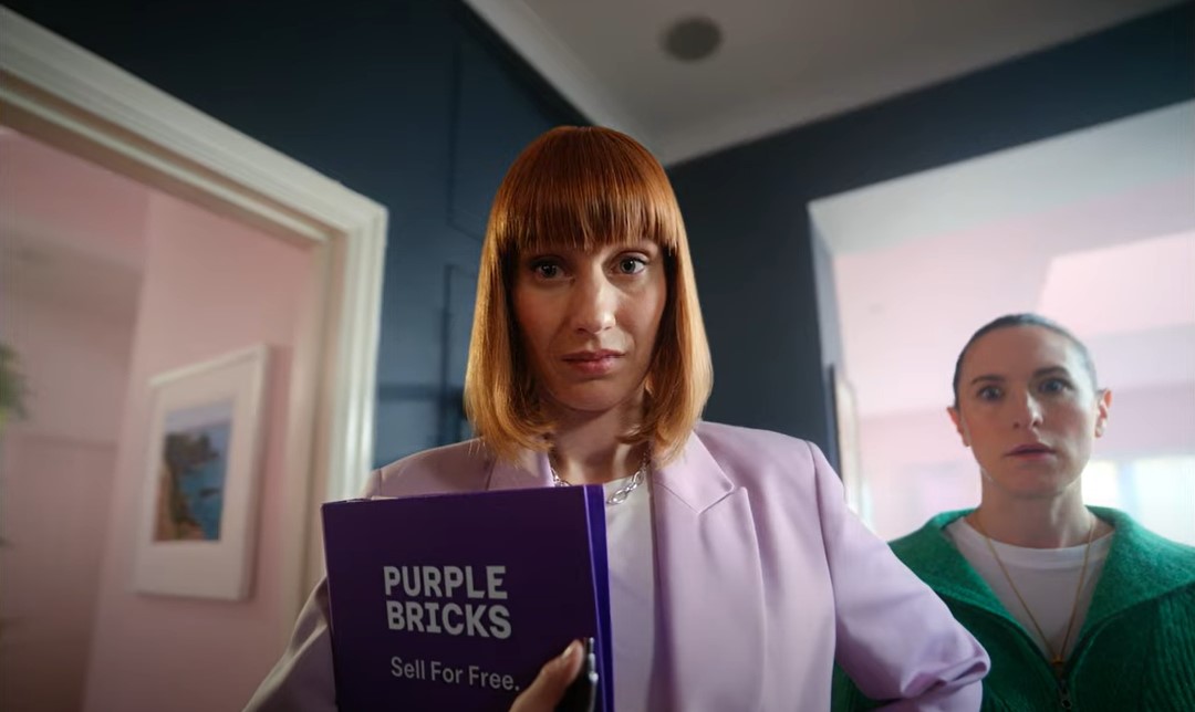 Image from Purplebricks relaunch campaign video. Purplebricks has released its new relaunch campaign, which promises to remove all the Bull that consumers face when trying to sell their home.