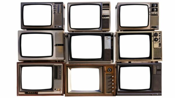 Image of vintage televisions. Festive OOH campaigns that align with TV adverts are twice as likely to perform well when compared with their non-aligned counterparts, according to new research from System1.