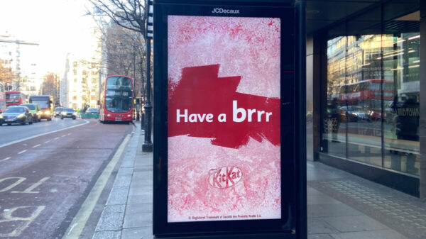 KitKat is encouraging the British public to 'take a break' from the cold via a quickfire OOH campaign designed to capitalise on the current cold snap.