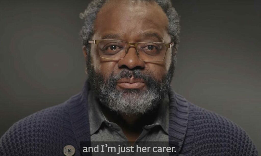 Screenshot of Dementia UK campaign. Dementia UK taps into how the disease impacts family and loved ones, with a series of touching films focused on the impact of diagnosis.