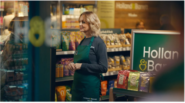 Image from Holland and Barrett campaign. Health and wellness retailer Holland and Barrett has returned to linear TV for the first in two years, with a new year's focused campaign.