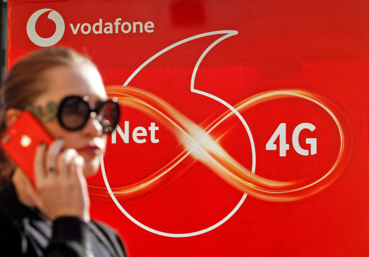 Image of lady in sunglasses in fromt of vodafone branding. Vodafone has appointed Leo Burnett as its new strategic and creative agency, following a highly competitive pitch process.