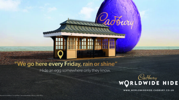 Cadbury Easter OOH. Cadbury puts spin on traditional Easter egg hunt by showcasing its online 'The Cadbury Worldwide Hide' platform through a series of OOH posters.