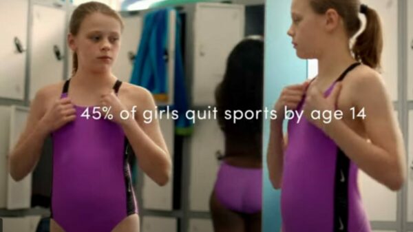 Dove Super Bowl advert showing a girl with low body confidence.