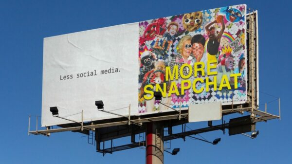 Snapchat billboard. Snapchat have launched a new campaign focusing on how the social media site is different to other social media outlets.