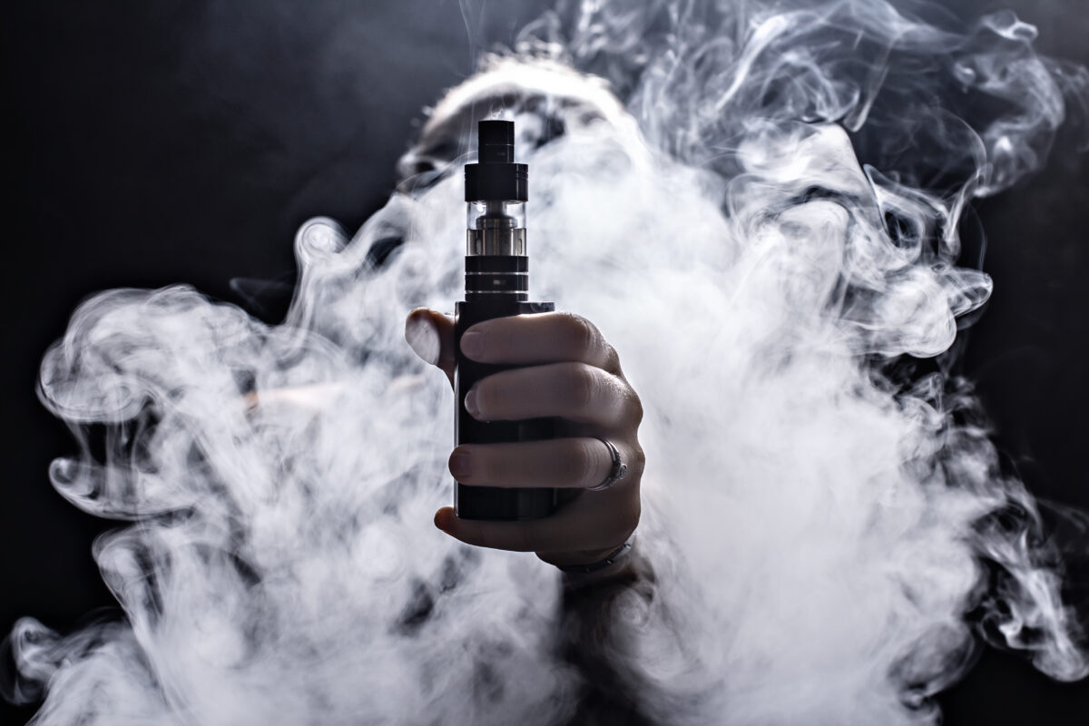 Vape smoke image to mark that the CAP (The Committee of Advertising Practice) is cracking down on rule-breaking vape adverts by issuing a notice to advertisers, and launching focused monitoring to find and ban problem ads.