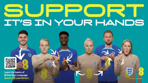 EE has launched a new campaign in partnership with a host of footballing stars to help the UK learn sign language as a catalyst for inclusivity.
