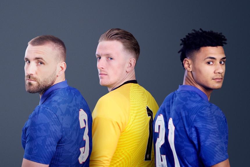 The nameless England shirts are part of an ongoing dementia awareness partnership between Alzheimer’s Society and the Football Association.