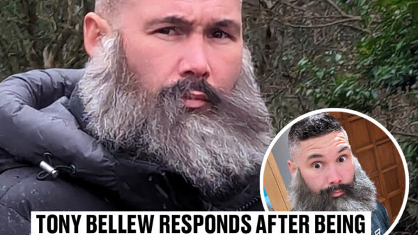 Tony Bellew pictured with long beard in thick jacket. Wilkinson Sword and Ladbible have taken on board boxer Tony Bellew to help spark a lively debate among young men aged 18-34 about whether they should go beard on, or beard off.