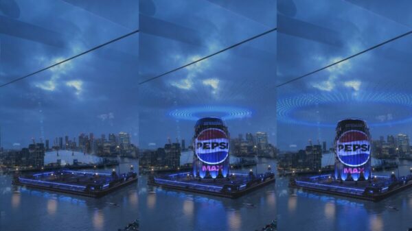 As part of the ongoing celebrations surrounding Pepsi's much-anticipated global rebrand, the brand has unveiled a giant activation in the Thames.