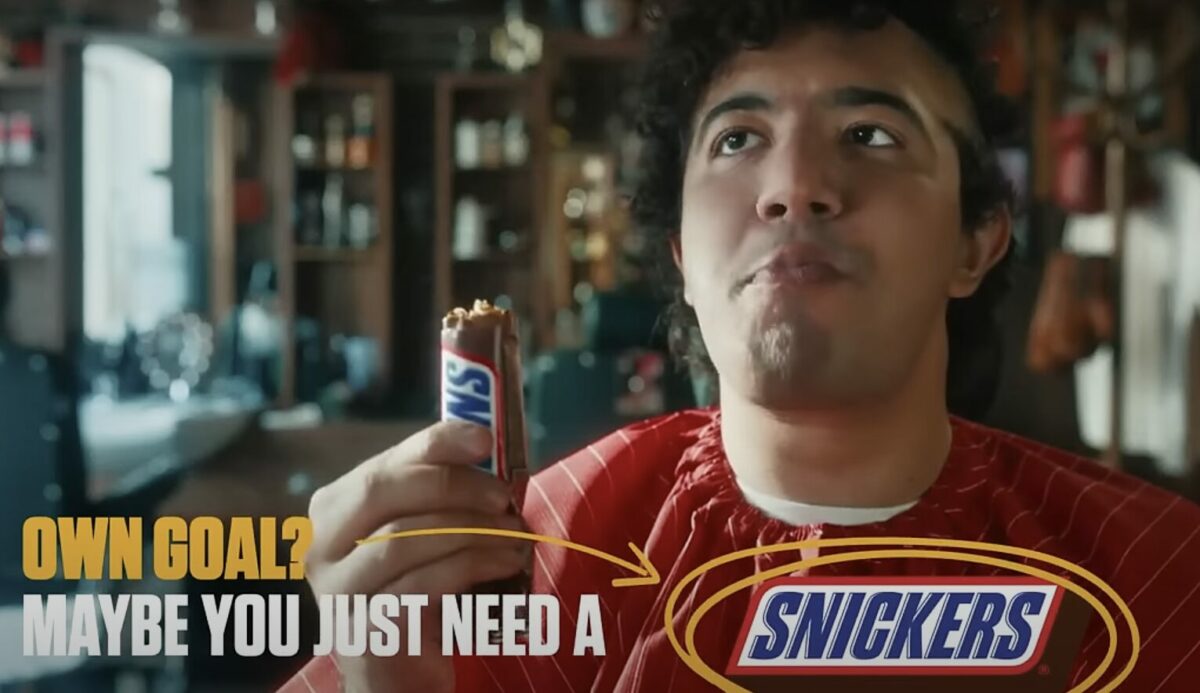 The new Snickers campaign launches ahead of the Euros this summer, positioning the chocolate bar as the go-to snack for football supporters.