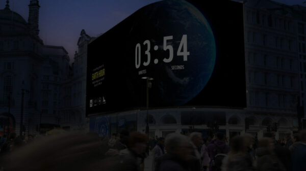 Piccadilly Lights switch off for Earth Day. Lights at the Piccadilly Lights, BFI, Westfield London and Westfield Stratford City will power down to mark Earth Hour.