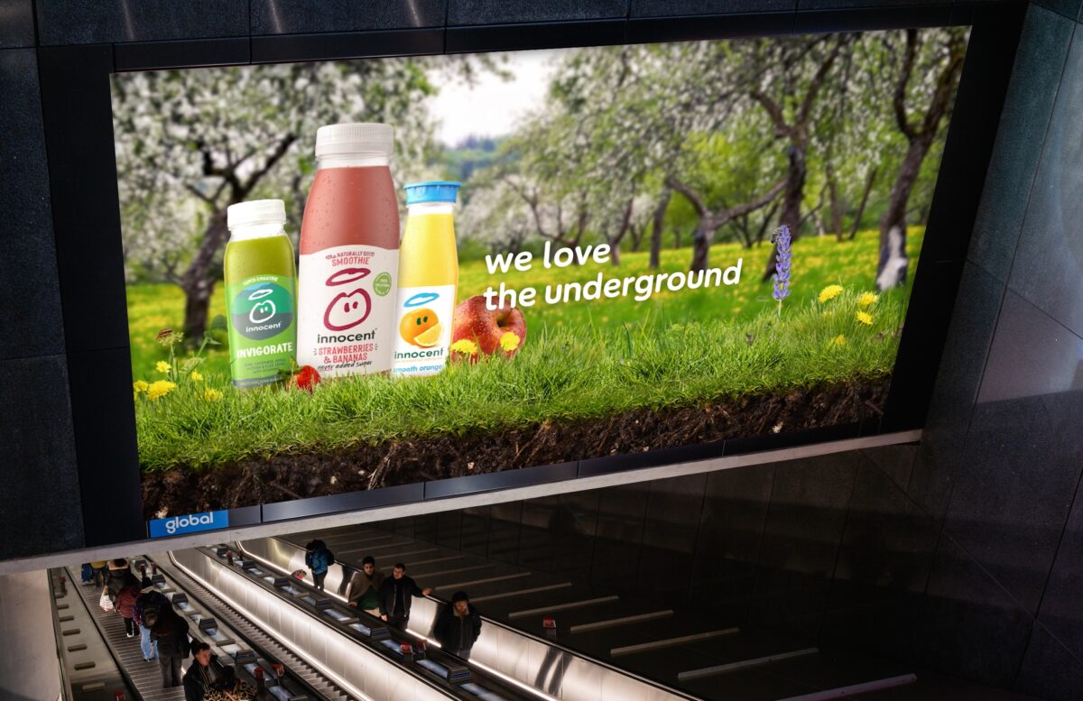 Innocent drinks celebrates soil health in an immersive new campaign which leads commuters deep under the ground, inspired by its Farmers Innovation Fund.
