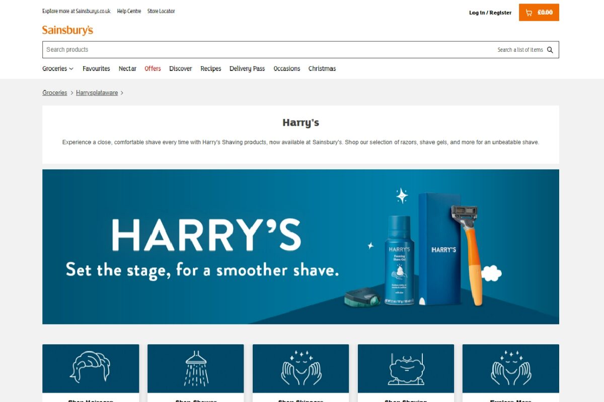 Sainsbury’s is allowing advertisers to create 'branded shops' on its consumer-facing website, using the Nectar360 ecommerce media platform.