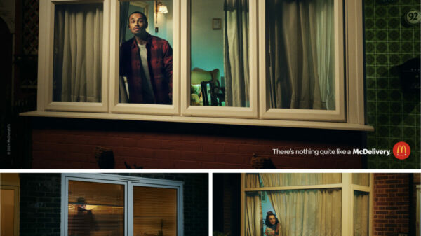 Stills from the 'McDelivery Anticipation' showing McDonald's fans at their window eagerly awaiting the arrival of their delivery. McDonald's UK and creative partners have shared a new campaign which highlights the anticipation that customers have while waiting for a McDelivery.