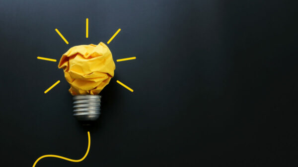 Conceptual image of yellow lightbulb to illustrate creativity and idea generation. Speaking about creativity on BBC Radio 4's The Media Show, BBH founder Sir John Hegarty, said creativity can be taught and emphasised its crucial role in business.