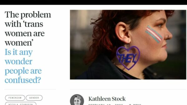 Screenshot of an article from UnHerd which is entitled "The problem with 'trans women are women'. Current affairs website UnHerd has found itself in the midst of a boycott from many online advertisers after publishing articles deemed to be "anti-trans".