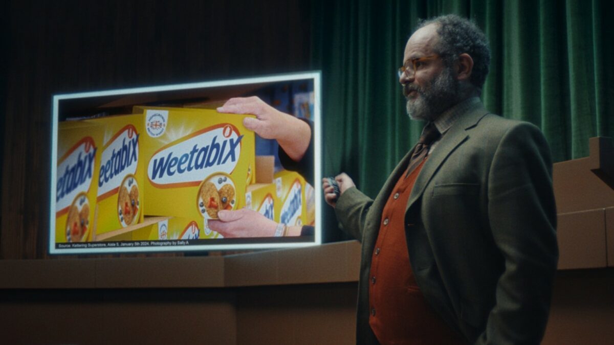 Image from Weetabix's new campaign. Weetabix is putting £10 million into a new fully integrated campaign which humorously links Weetabix consumption with sporting excellence.