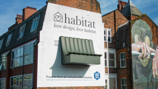 Household retailer Habitat is celebrating its 60th anniversary with a series of giant 3D billboards to mark the launch of a revamped brand platform.