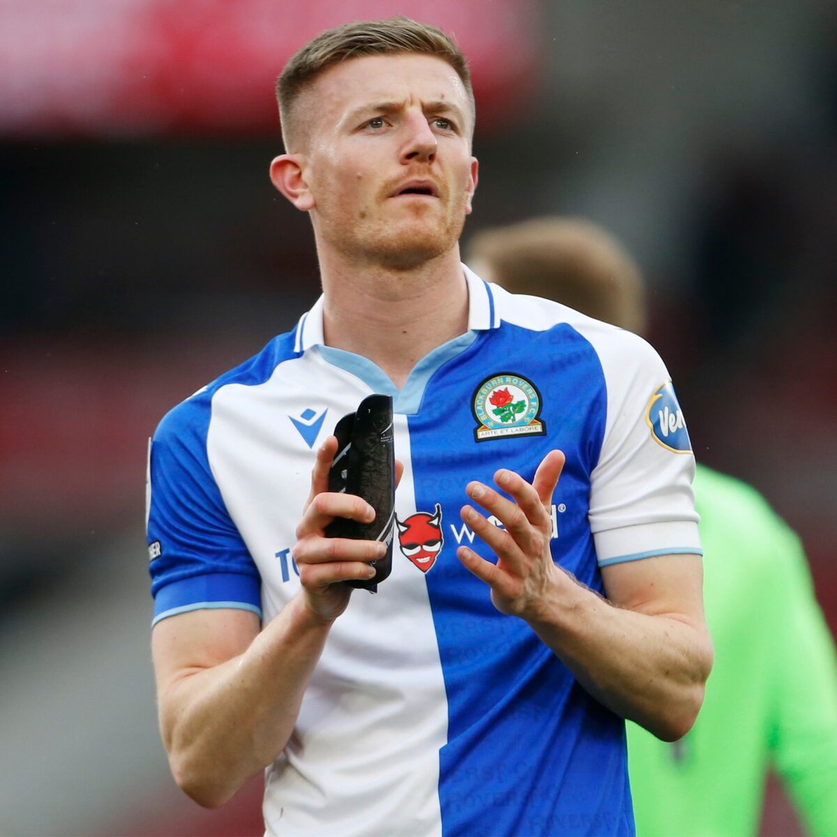 Scott Wharton wearing Blackburn Rovers shirt sponsored by Totally Wicked vapes. Source: Blackburn Rovers. Rishi Sunak has refused to ban football shirts that feature vape company logos, speaking at Prime Minister's Questions yesterday.