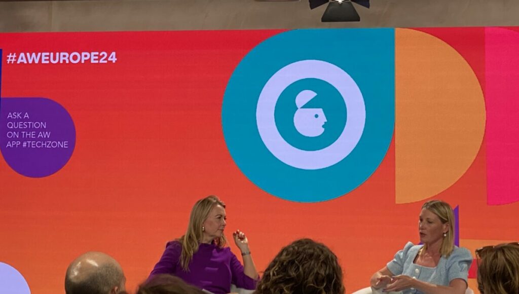 CEO of The Marketing Society Sophie Devonshire sits with Claire Cronin to discuss her role at Chelsea FC, they are both sat back in arm chairs in smart businesslike dresses (Cronin in blue to represent Chelsea FC and Devonshire in a striking purple) It is easy for silos to develop within the passions lead world of the Premier League, according to Chelsea CMO Claire Cronin.