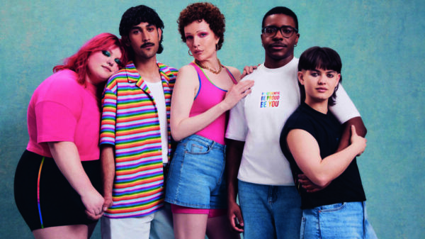 Colleagues come together wearing Primark's new pride range. Primark links up with LGBTQI+ charities in new campaign