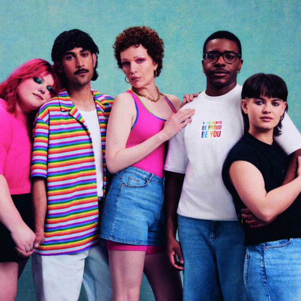 Colleagues come together wearing Primark's new pride range. Primark links up with LGBTQI+ charities in new campaign