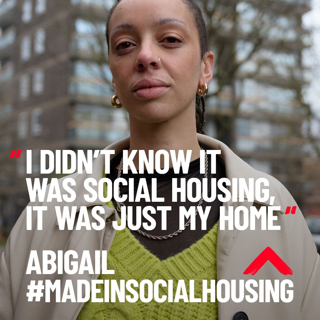 Shelter is celebrating the benefits of social housing by tapping into celebrities who are proud of being bought up in those communities.