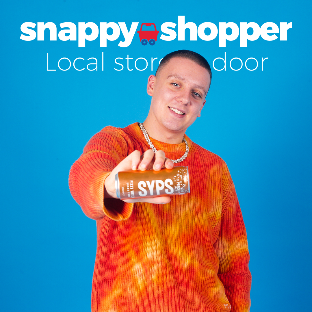 Snappy Shopper's new retail media offering is getting started on the right note as it partners with fizzy water brand Syps, founded by rapper Aitch.
