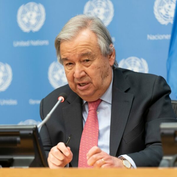 UN Secretary General carrying out an official speech. UN Secretary General António Guterres has called for a global band on fossil fuel advertising, in a major speech which has been described by industry activists as "historic".